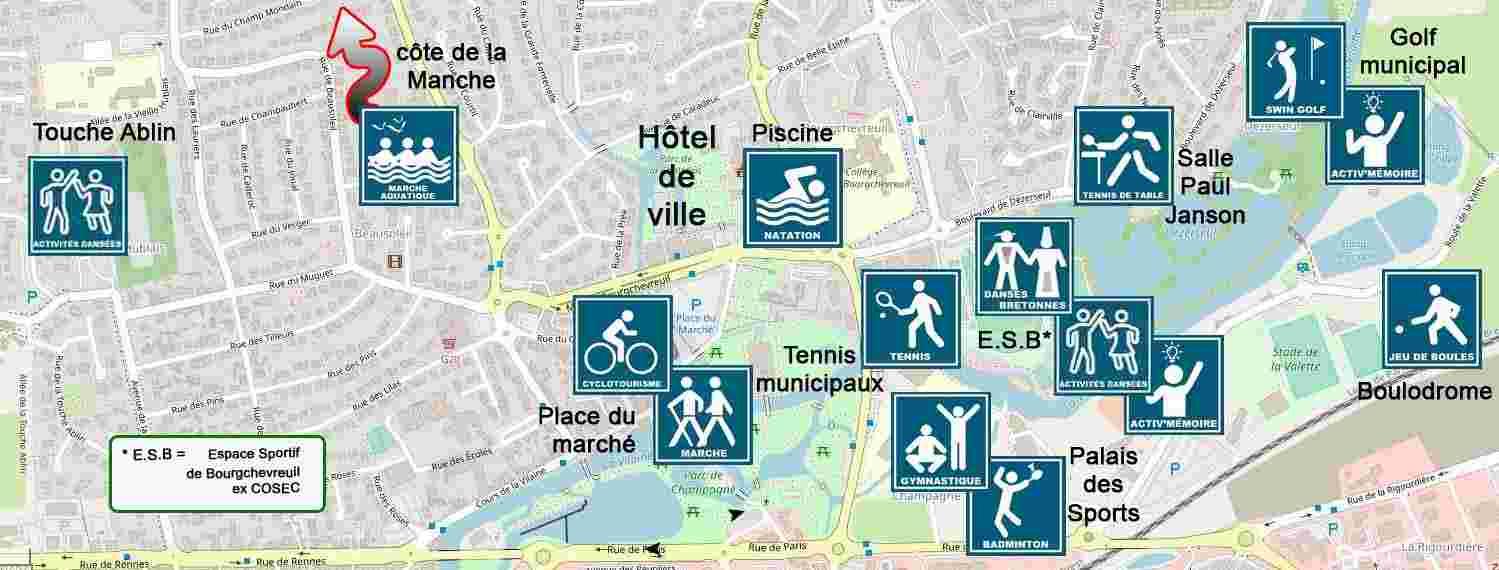 Plan salles de sport